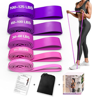Juego de Bandas de Resistencia de Alta Elasticidad, Bandas de Asistencia para Flexiones, Bandas Elásticas para Entrenamiento Físico en Casa, Bandas de Ejercicio