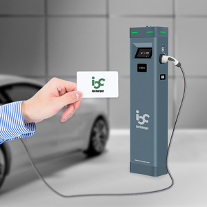 商用EV充電器7kW/22kWデュアルガンフロアスタンドPOS支払いと負荷分散 - Product Image 5