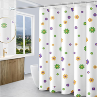 Rideau de douche moderne en PEVA, motif plume dorée dégradée, écologique, résistant à la moisissure, imperméable, léger, de luxe, toutes saisons