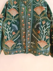 Top Demanded Handcrafted Suzani Embroidered Boho <b>Jacket</b> for <b>Women</b> Vintage Uzbek Textile Coat Available for Wholesale Supply - Product Image 4
