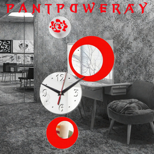 Autocollant mural en acrylique avec miroir au <span class=keywords><strong>design</strong></span> moderne <span class=keywords><strong>Horloge</strong></span> à quartz à la mode en noir, or ou <span class=keywords><strong>rouge</strong></span> pour la décoration du salon - Product Image 3