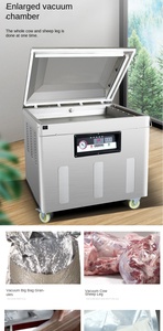 Machine sous vide verticale à chambre unique DZQ500/2E US pour produits en poudre avec fonctionnalité compatible sec et humide - Product Image 2