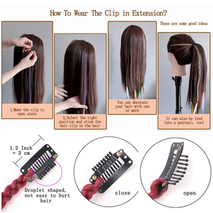 Alla moda extension per capelli piccanti da ragazza per <span class=keywords><strong>trecce</strong></span> con Clip dolce treccia di coda di cavallo per ragazze - Product Image 5