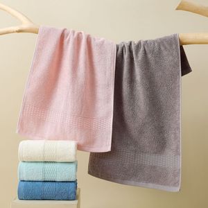 Pure Cotton Face Towel 33x71 Cm Solid Color Soft Absorbent Home Use Rectangular Towels For Bath And Sports - Product Image 1