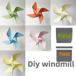 Petit bricolage fait à la main en plastique bricolage moulin à vent Production créative peinture et <span class=keywords><strong>Origami</strong></span> assemblage jouets pour les enfants de la maternelle - Product Image 2