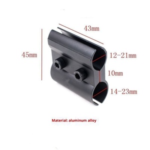 Support de fixation pour lampe torche et laser rouge/vert, en alliage d'aluminium, pour tubes de 11mm/20mm, modèles Grande, Moyenne, Petite, avec base <span class=keywords><strong>ronde</strong></span> - Product Image 4