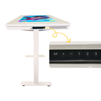 Table tactile interactive de 43 pouces, table tactile à hauteur réglable électriquement, écran tactile capacitif pour la maternelle et les entreprises