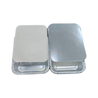 Barquette alimentaire rectangulaire jetable en aluminium RE216 750ML, bac de cuisson profond pour rôtir, cuire, réchauffer, emporter