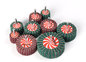 Dụng Cụ Mài Mòn Gắn Chất Lượng Cao Bánh Xe Mài Vải Cát Với Thân Trục Để Loại Bỏ Rỉ Sét, Gỡ Lỗi, Mài Đánh Bóng Phẳng - Product Image 5