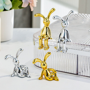Creative Rabbit Craft Nordic Style Resin Decorations Multi Purpose Home Decor Gift - Product Image 4