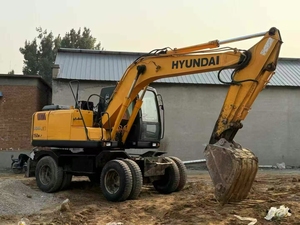 Excavadora de orugas Hyundai 150 usada de 15 toneladas, excavadora de ruedas Hyundai 150w-7 150w-9 usada Original de Corea a la venta en Shanghai - Product Image 2