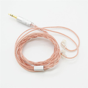 สายหูฟังทองแดงคริสตัลเดี่ยว 2P 0.78 MMCX สำหรับหูฟัง TFZ QDC UE IEM - Product Image 2