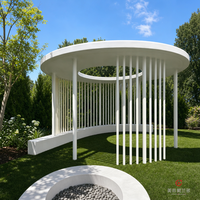 Pergola moderne en verre trempé à lames orientables, toit à lames réglables, revêtement poudré, protection solaire extérieure pour jardin, hôtel, patio, terrasse