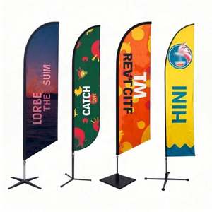 Bandera Voladora de Plumas Personalizada de 6 y 8 pies para Exteriores, Doble Cara, Tipo Vela, para Publicidad en Mercados y Eventos - Product Image 4