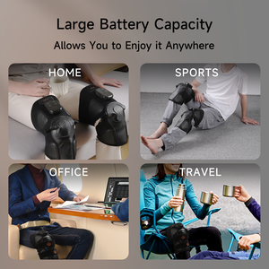 Verkaufsschlager tragbares elektrisches Graphen-Heizgerät Luftkompression Vollknie Beinmassagegerät Verkaufsbedeckung kabelloses Logo Stromstoff - Product Image 6