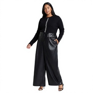 ELYSIAN INDUSTRIES <b>Men</b> <b>Leather</b> <b>Pants</b> Casual Straight Fit Mid Waist High-quality Daily Wear Classic Winter Zipper Fly Midweight - Product Image 4