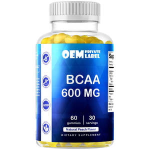Gummies BCAA Vitamatic OEM – Compléments d'acides aminés 600 mg par portion, à base de pectine végétalienne, pour la gestion énergétique, 60 unités, pour adultes - Product Image 1