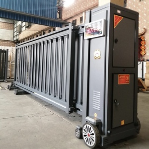 Cổng cửa tự động thu gọn bằng thép không gỉ, điều khiển từ xa, thiết kế không cần ray - Product Image 4