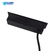 Multiprise de table industrielle encastrable standard US, 3 prises CA, double USB, IP22, ABS, câble de 2m, protection contre les surtensions pour bureau