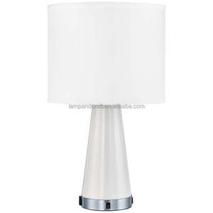 Black LED Desk <b>Lamp</b> with Switch in the Base for Home Decor Bedroom Hotel Lobby Hotel Guestroom - Product Image 2