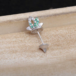 Pendentif Panier de Fleurs en Argent S925 Wenchi, Plateau Vide pour Perles Perforées, Charm Unique pour Femme (10-12 mm), Modèle 14053, Référence 5680 - Product Image 4