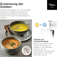 Bianco Di Puro - Gusto Pro, le mixeur commercial le plus puissant. Capacité : smoothie.