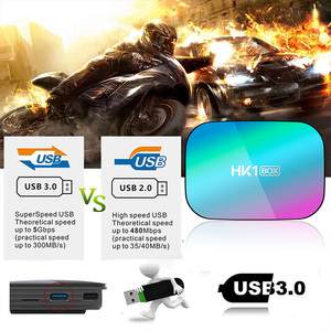 Boîtier décodeur Amlogic S905X3 HK1BOX 8K Android 9.0 4 Go 128 Go avec prise en charge du Wi-Fi double bande 2,4 G et BT4.0, Smart TV BOX - Product Image 4