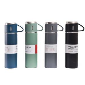 Nuevo Juego de Vasos Aislados de Acero Inoxidable 304, Aislamiento Térmico de 6-12 Horas, Diseño Moderno, Vaso Recto de Vacío para Oficina, Tres Tapas, para Negocios - Product Image 6