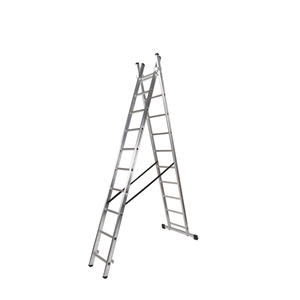 Scala in Alluminio, 2 Sezioni, 7+7 Gradini - Product Image 1