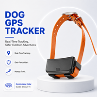 Rastreador GPS 4G LTE GSM GLONASS de 4000mAh con Collar, Tarjeta SIM, Carga Magnética, Correa de TPU Impermeable, Alerta de Geocerca y Antipérdida LBS