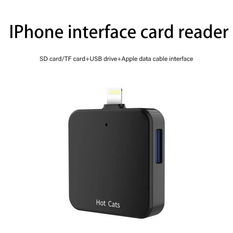 USB kart okuyucu iPhone iPad için uygun, mikro USB kart okuyucu, depolama kartı okuyucu tak ve çalıştır kamera SD kart adaptörü