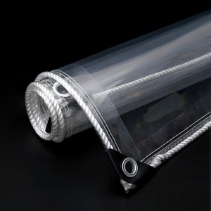 0.55mm Transparent PVC Tissu Imperméable Bâche Balcon Voiture Patio Pluie Bouclier Extérieur <span class=keywords><strong>Pergola</strong></span> <span class=keywords><strong>Toile</strong></span> Transparente Bâche - Product Image 2