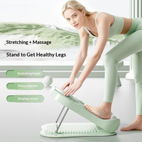 Planche inclinable réglable sur 19 niveaux avec minuteur, surface en caoutchouc antidérapante, en acier et PP, pour la relaxation musculaire et l'étirement des mollets, portable, durable, pour usage domestique et en salle de sport