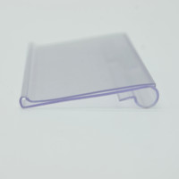En Plastique transparent d'étagère porte-étiquette accrochante de crochet pour crochet en métal ou de canal