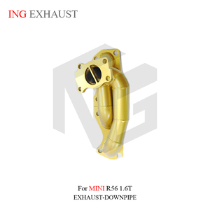 Collecteurs d'échappement en acier inoxydable ING Valve, droits, pour MINI R56 1.6T avec bouclier thermique en céramique, tuyaux d'échappement Mini de haute qualité - Product Image 2