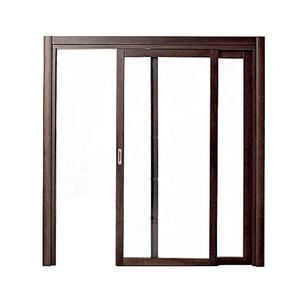 Écran coulissant en verre pour portes Boulon en aluminium Flats Balcon Protecteur d'insectes Mouche rétractable Deux panneaux Hôtel 7 Porte coulissante - Product Image 2