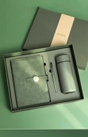 Ensemble Cadeau d'Affaires Promotionnel en Acier Inoxydable : Carnet, Stylo et Thermos Sérigraphié – Idéal pour le Nouvel An et les Cérémonies de Remise des Diplômes