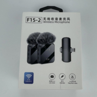 Micro sans fil 2.4G Type-C double connecteur à clipser, anti-bruit, léger et portable pour enregistrement sur téléphone portable et interviews