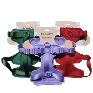 Fabricante al por mayor personalizado Logotipo de lujo de PVC de neopreno mascota perro <span class=keywords><strong>collar</strong></span> arnés Correa conjunto con bolsa de caca - Product Image 3