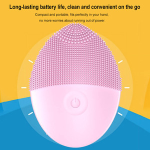 Nettoyeur facial électrique vibrant à ultrasons en silicone, étanche, pour usage domestique, nettoyeur de pores doux, <span class=keywords><strong>appareil</strong></span> de nettoyage du <span class=keywords><strong>visage</strong></span> - Product Image 4