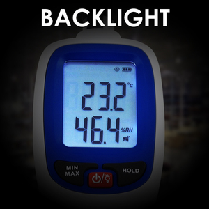 Termohigrómetro Digital de Alta Precisión, Psicrómetro Industrial Portátil, Medidor de Punto de Rocío y Temperatura de Bulbo Húmedo - Product Image 3