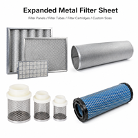 Malla Metálica Expandida Fina, Lámina de Filtro Metálica Expandida para Pantallas de Baterías y Filtros Industriales