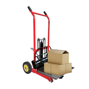 Bestseller 200kg Tragfähigkeit Multifunktionaler Schwerlast-Stahl-Handstapler Tragbares Einkaufswerkzeug Plattform Manueller Gabelstapler - Product Image 3