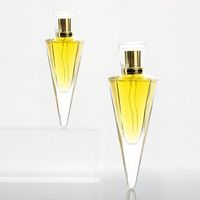 Botella de Perfume de Vidrio Vacía Transparente de 30 ml, Original, de Alta Calidad, Única, Moderna, Lujosa, Elegante, Personalizable, con Tapa, para Rellenar