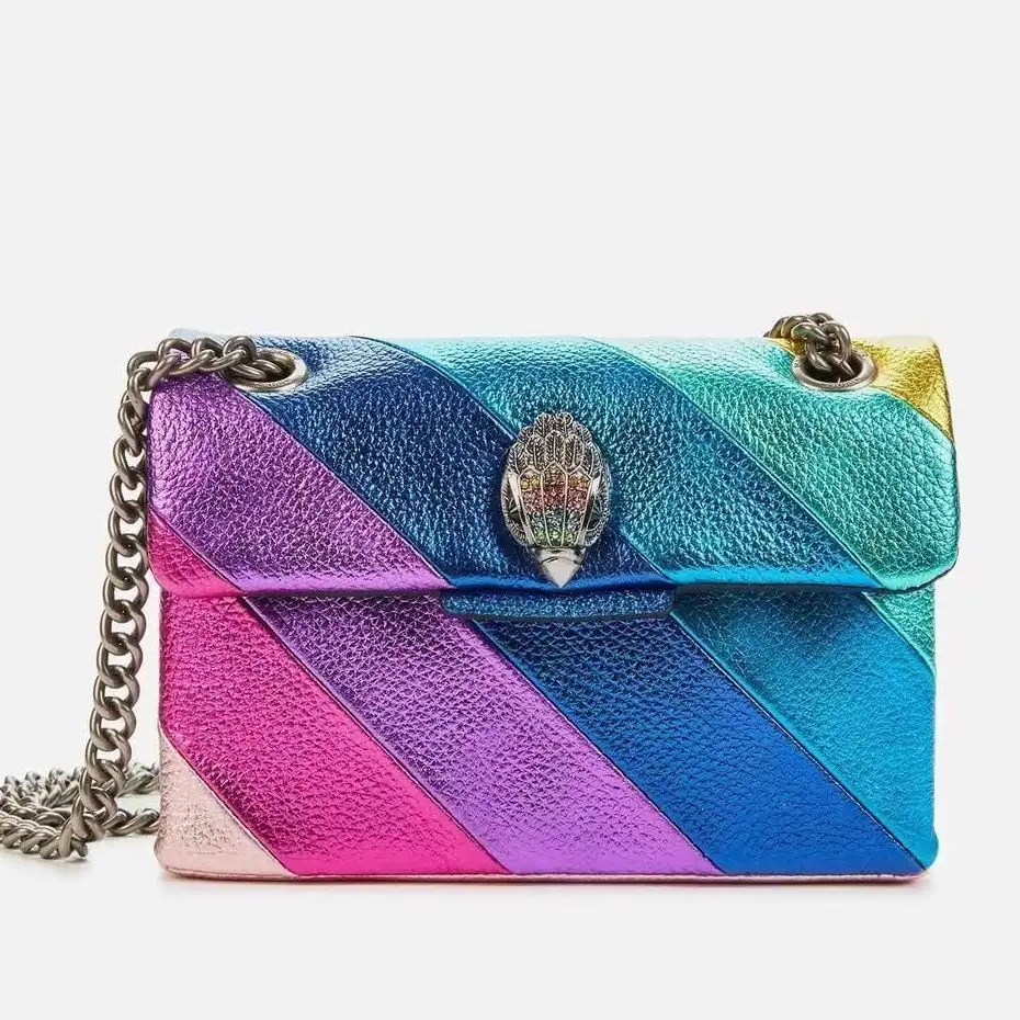 Groothandel Op Maat Logo Beroemde Vrouwen Handtas 2023 Luxe Regenboog Vrouwen Handtassen Kurt Geiger Bags