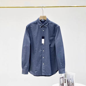 Chemise à manches longues en coton pur de haute qualité RL Little Horse pour <span class=keywords><strong>homme</strong></span>, couleur unie, chemise de marque de luxe # RL-068 - Product Image 5