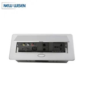 high quality available customized various modular for conference system media desktop power socket box