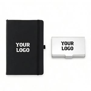 Carnets en gros d'usine avec impression de logo personnalisé, couverture rigide en cuir PU, journal avec élastique, idéal pour cadeaux promotionnels d'affaires - Product Image 1
