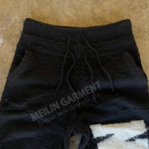 High Quality Knitwear Manufacturer Custom ODM OEM Flared Sweatpants Streetwear Men <b>Pants</b> <b>Wool</b> Mohair Warm Knit <b>Pants</b> - Product Image 4