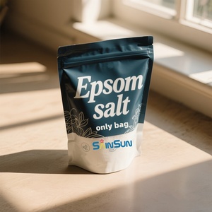 Échantillon gratuit de 1,25 kg – Sachet refermable mat en aluminium et plastique, design personnalisé, avec fermeture éclair supérieure, pour sels d'Epsom - Product Image 1